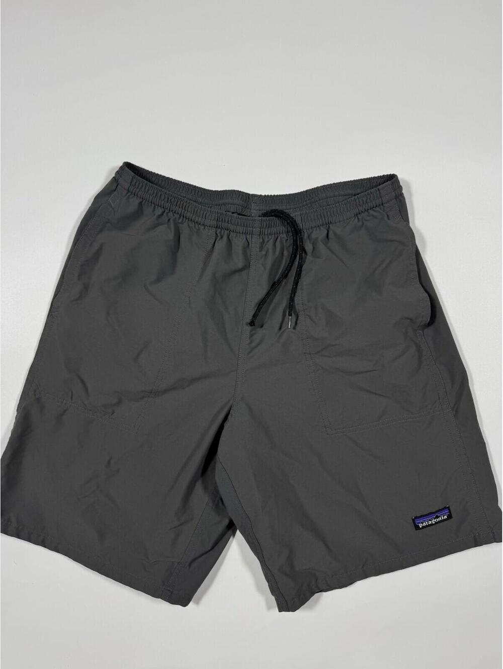 Patagonia Baggies Shorts Gray Nylon Outdoor Hiking Swim Shorts Men’s M